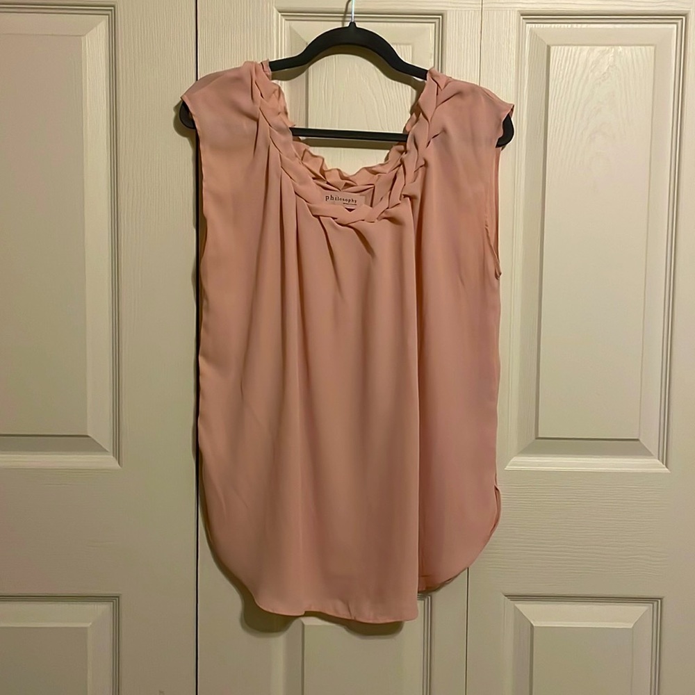 Philosophy light pink blouse